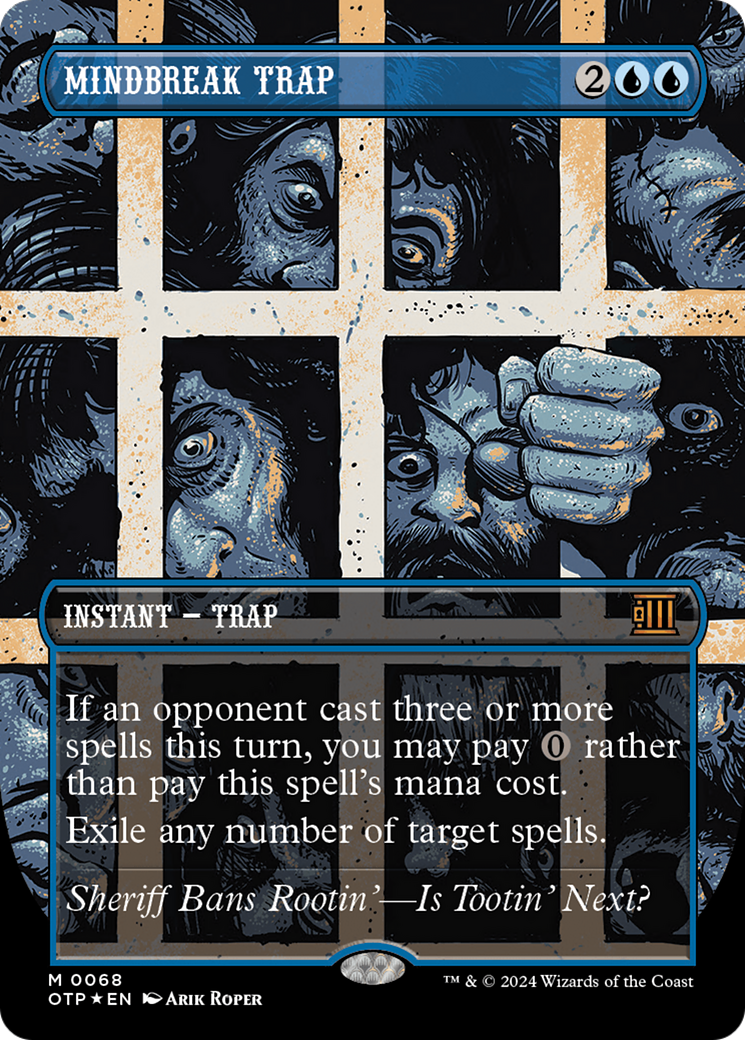 Mindbreak Trap (Textured Foil) [Outlaws of Thunder Junction: Breaking News] MTG Single Magic: The Gathering    | Red Claw Gaming
