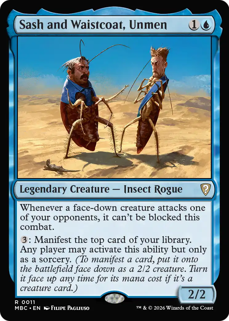 Sash and Waistcoat, Unmen [Mystery Booster: Commander Edition] | Red Claw Gaming