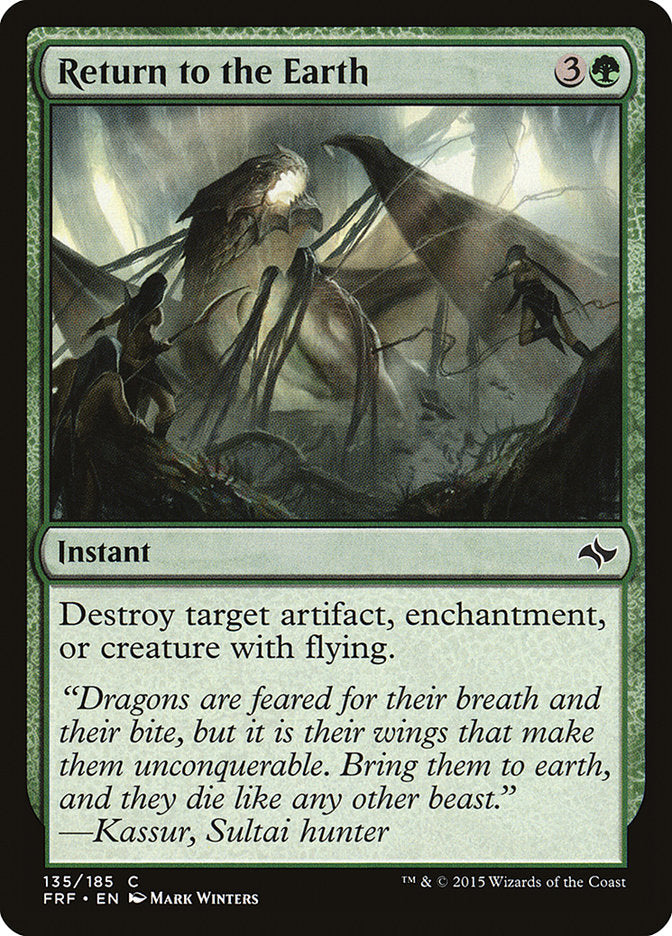 Return to the Earth [Fate Reforged] MTG Single Magic: The Gathering | Red Claw Gaming