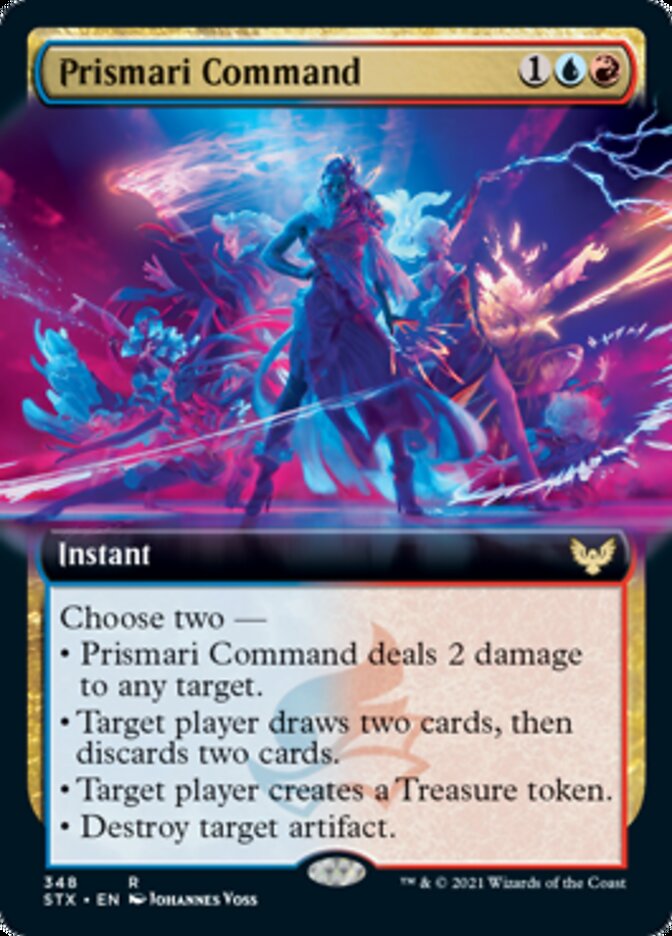 Prismari Command (Extended Art) [Strixhaven: School of Mages] MTG Single Magic: The Gathering | Red Claw Gaming