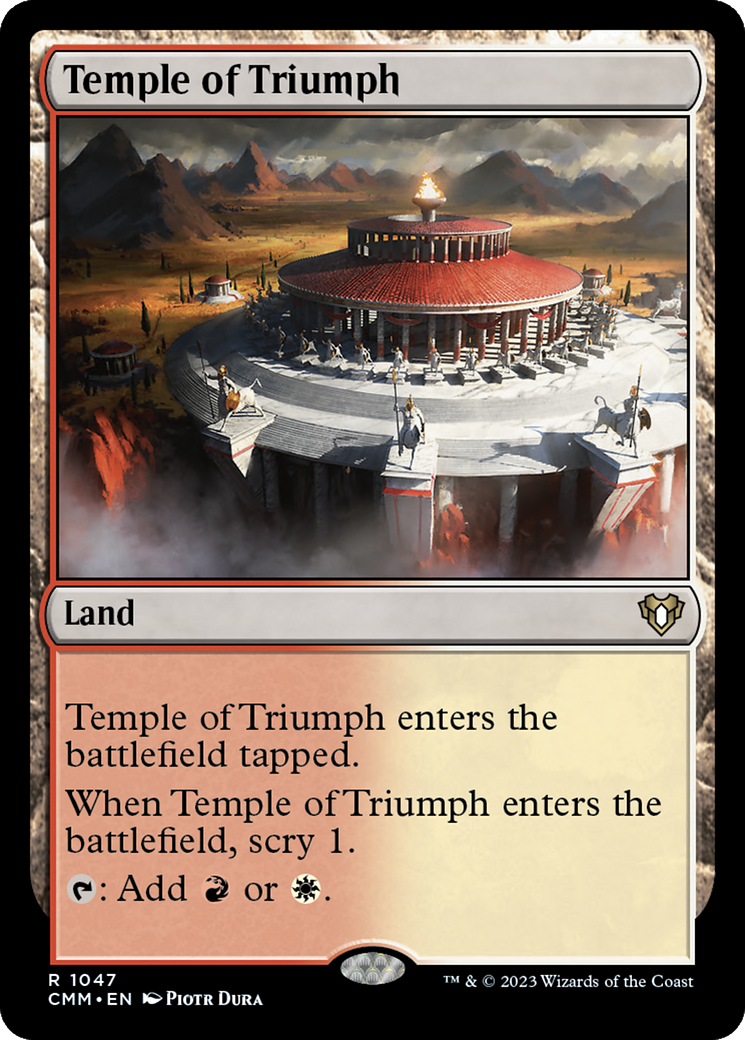 Temple of Triumph [Commander Masters] MTG Single Magic: The Gathering | Red Claw Gaming