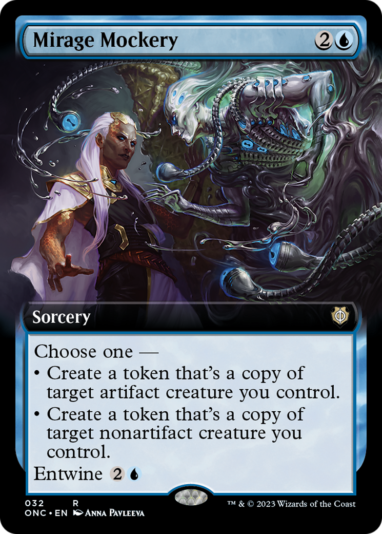 Mirage Mockery (Extended Art) [Phyrexia: All Will Be One Commander] MTG Single Magic: The Gathering | Red Claw Gaming