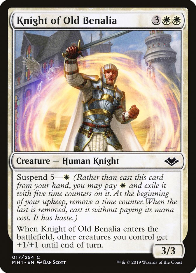 Knight of Old Benalia [Modern Horizons] MTG Single Magic: The Gathering    | Red Claw Gaming