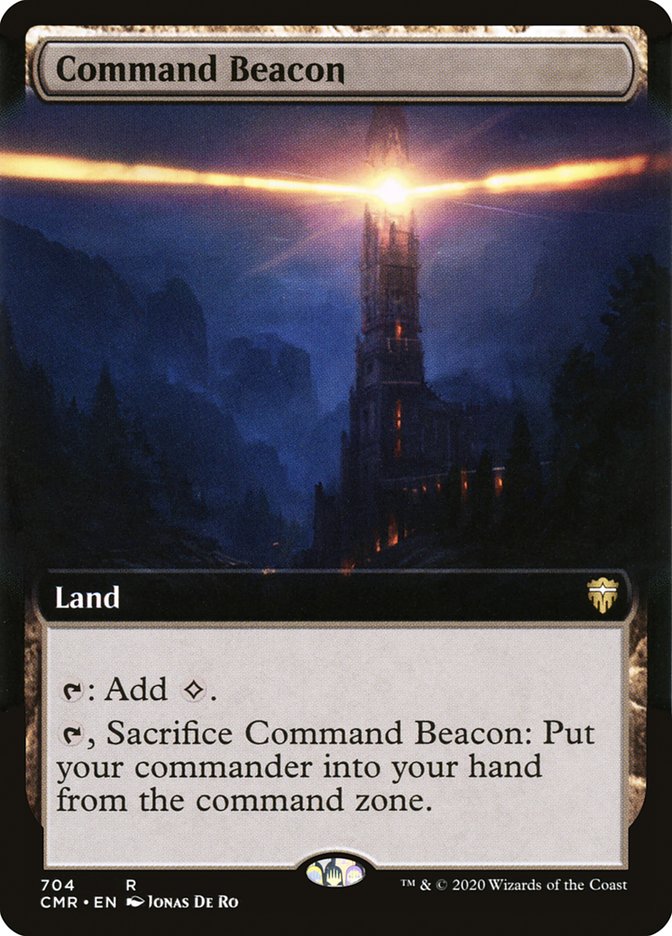 Command Beacon (Extended Art) [Commander Legends] MTG Single Magic: The Gathering | Red Claw Gaming