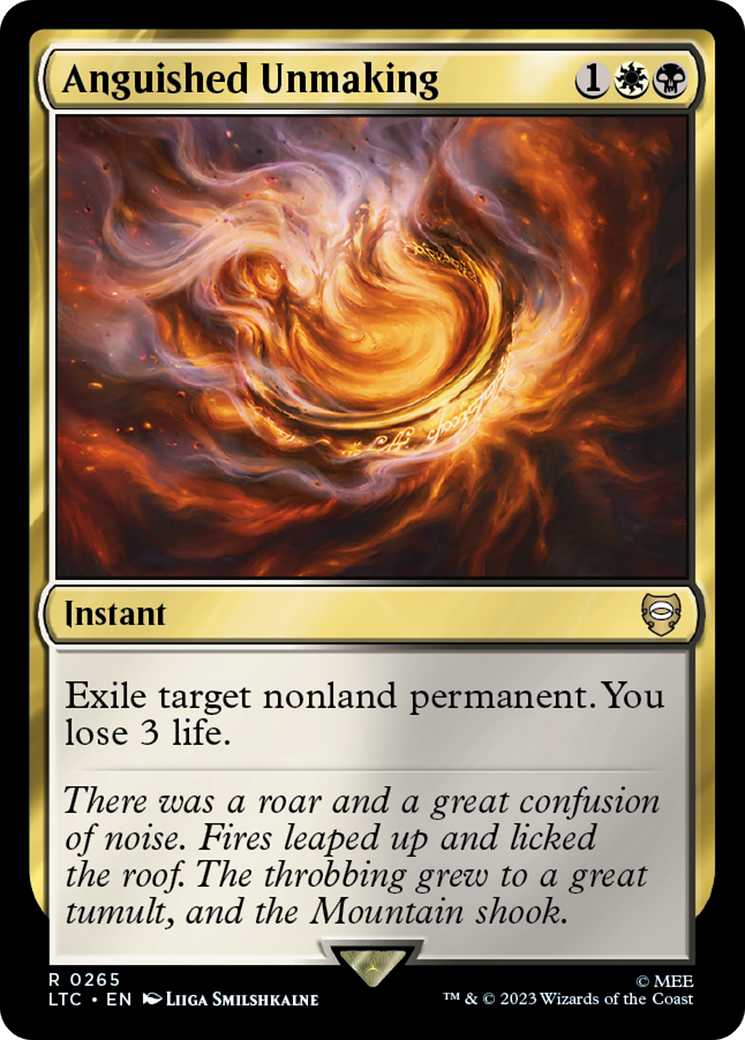 Anguished Unmaking [The Lord of the Rings: Tales of Middle-Earth Commander] MTG Single Magic: The Gathering | Red Claw Gaming