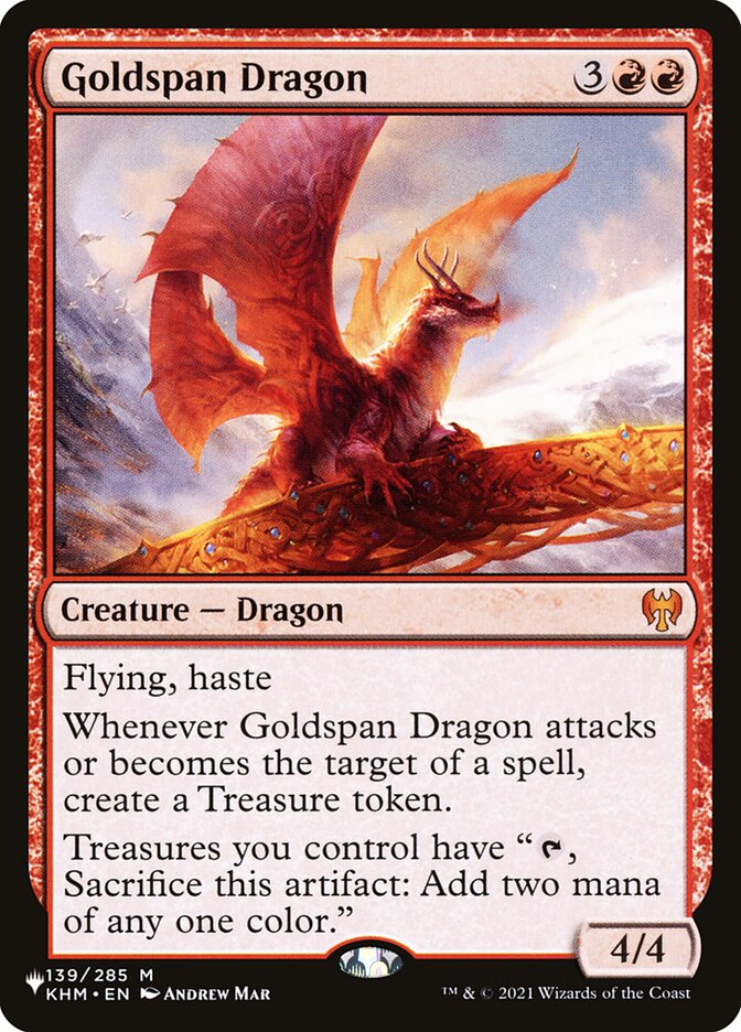 Goldspan Dragon [The List] MTG Single Magic: The Gathering | Red Claw Gaming