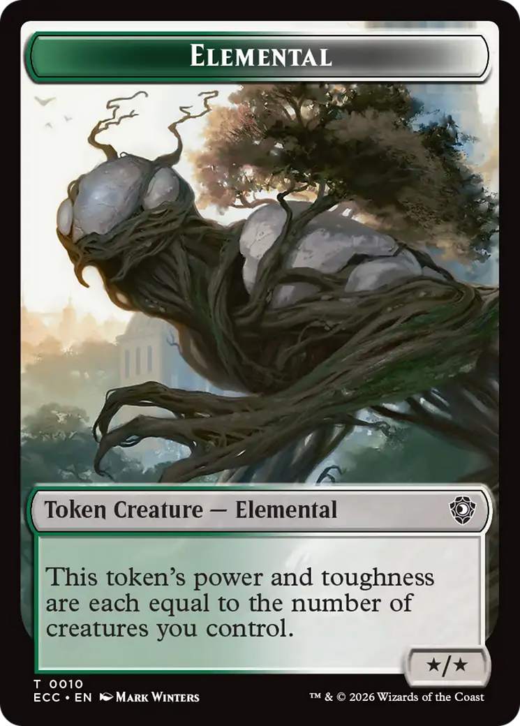 Copy // Elemental (0010) Double-Sided Token [Lorwyn Eclipsed Tokens] MTG Single Magic: The Gathering | Red Claw Gaming