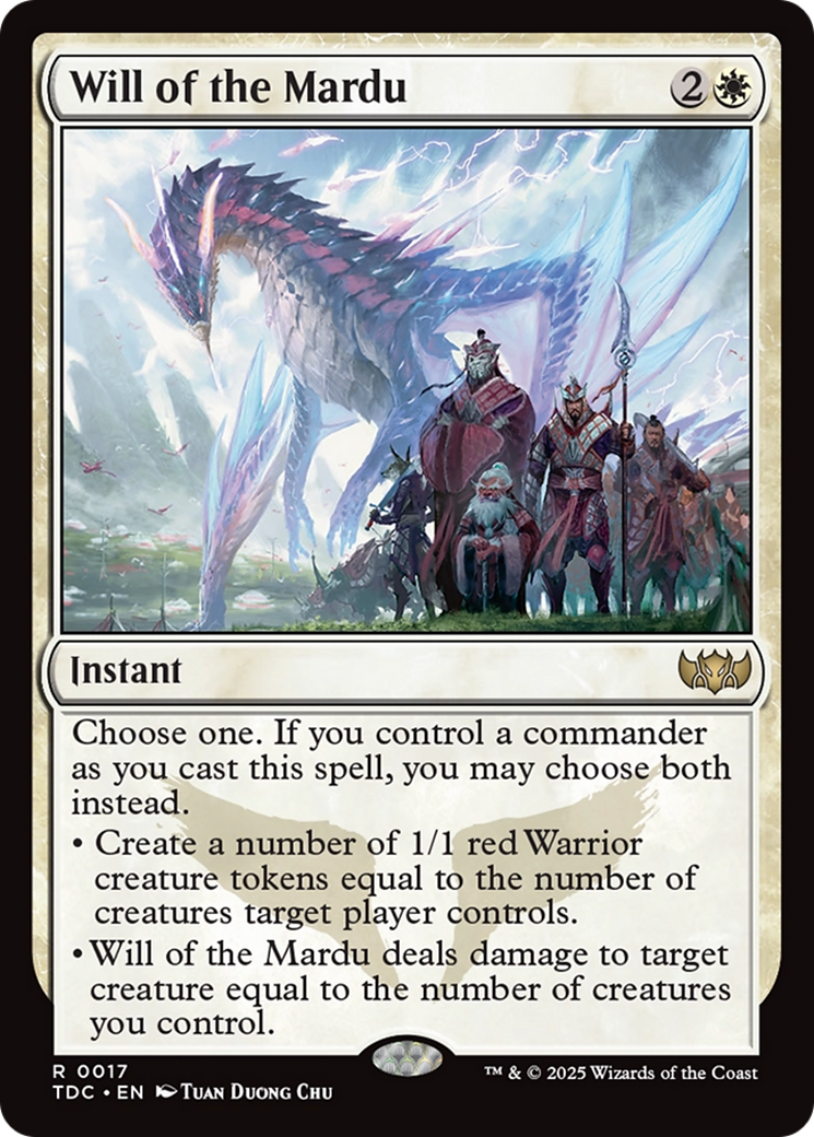Will of the Mardu [Tarkir: Dragonstorm Commander] MTG Single Magic: The Gathering | Red Claw Gaming