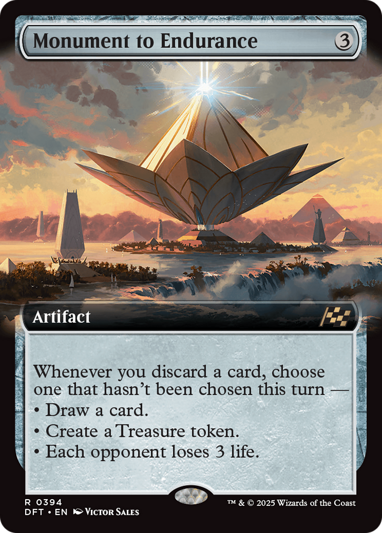 Monument to Endurance (Extended Art) [Aetherdrift] MTG Single Magic: The Gathering | Red Claw Gaming