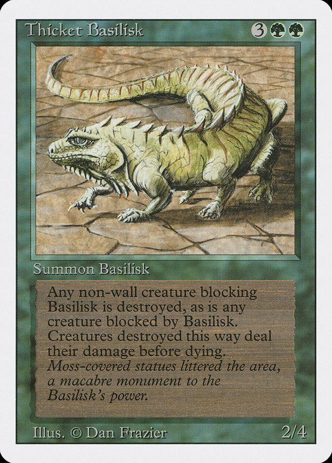 Thicket Basilisk [Revised Edition] MTG Single Magic: The Gathering | Red Claw Gaming
