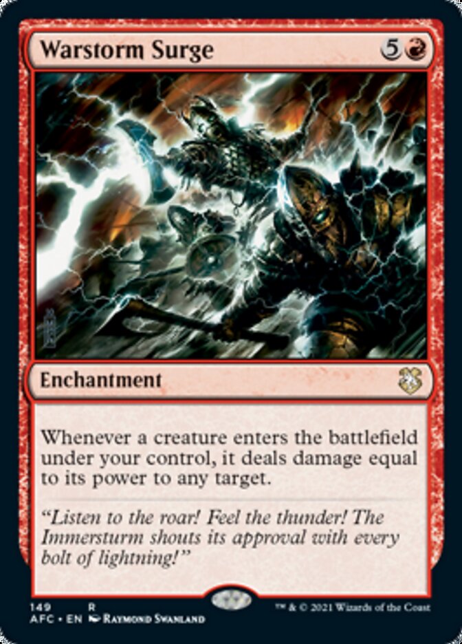 Warstorm Surge [Dungeons & Dragons: Adventures in the Forgotten Realms Commander] MTG Single Magic: The Gathering | Red Claw Gaming
