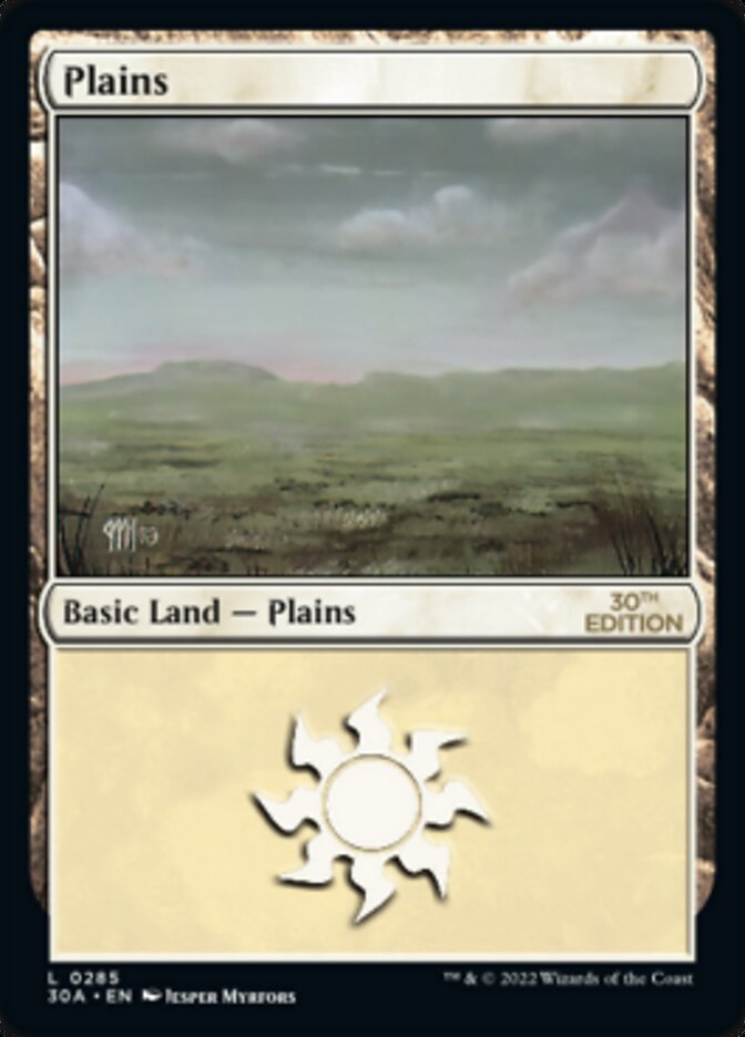 Plains (285) [30th Anniversary Edition] MTG Single Magic: The Gathering | Red Claw Gaming