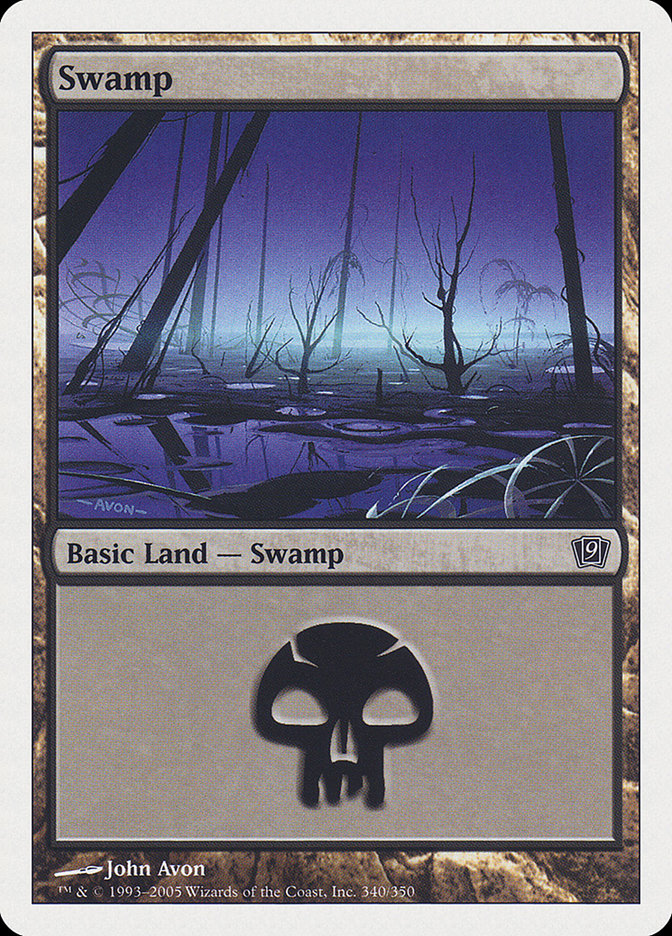 Swamp (340) [Ninth Edition] MTG Single Magic: The Gathering | Red Claw Gaming