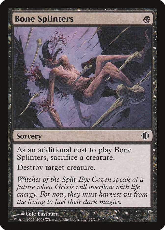 Bone Splinters [Shards of Alara] MTG Single Magic: The Gathering | Red Claw Gaming