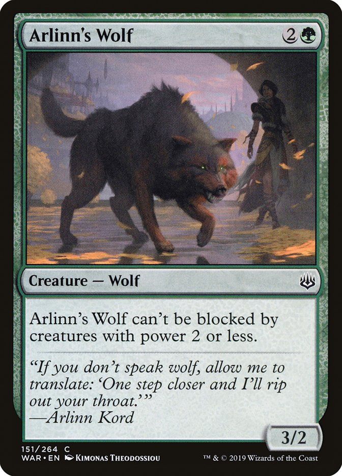 Arlinn's Wolf [War of the Spark] MTG Single Magic: The Gathering | Red Claw Gaming