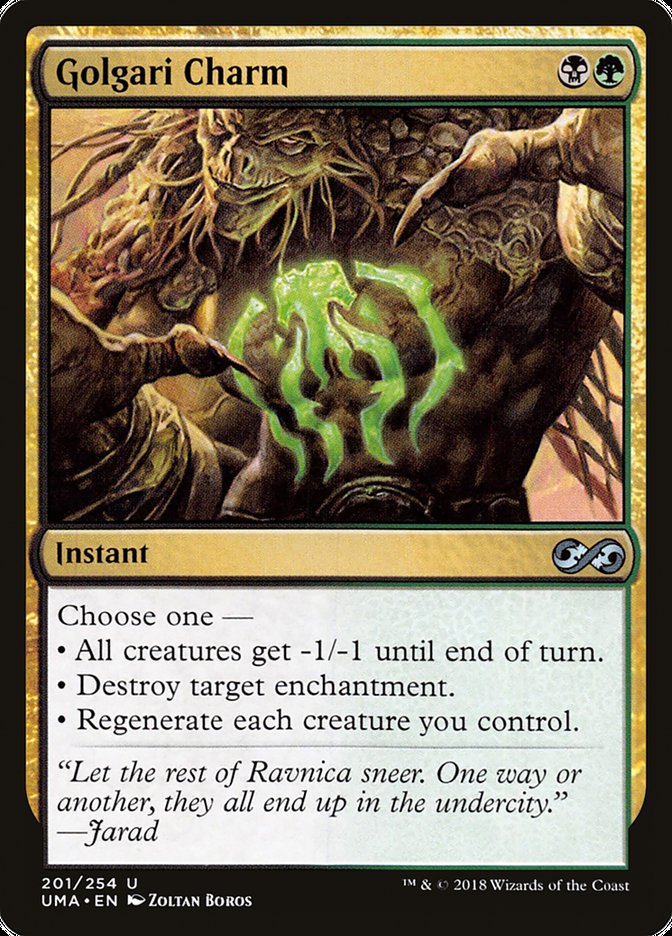 Golgari Charm [Ultimate Masters] MTG Single Magic: The Gathering | Red Claw Gaming