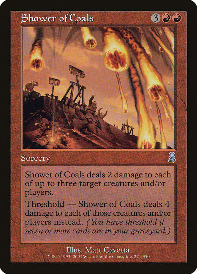 Shower of Coals [Odyssey] MTG Single Magic: The Gathering | Red Claw Gaming