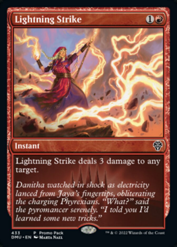 Lightning Strike (Promo Pack) [Dominaria United Promos] MTG Single Magic: The Gathering    | Red Claw Gaming