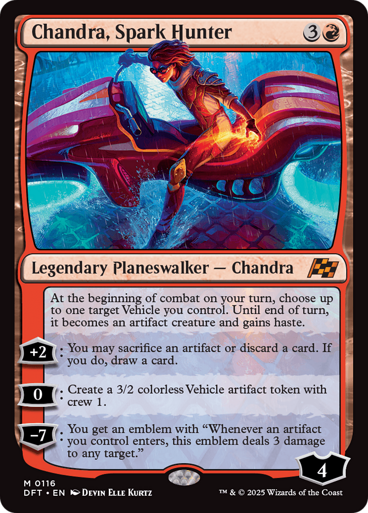 Chandra, Spark Hunter [Aetherdrift] MTG Single Magic: The Gathering | Red Claw Gaming