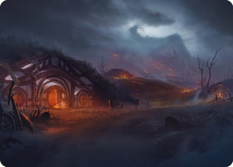 Field of Ruin Art Card [The Lord of the Rings: Tales of Middle-earth Art Series] MTG Single Magic: The Gathering | Red Claw Gaming