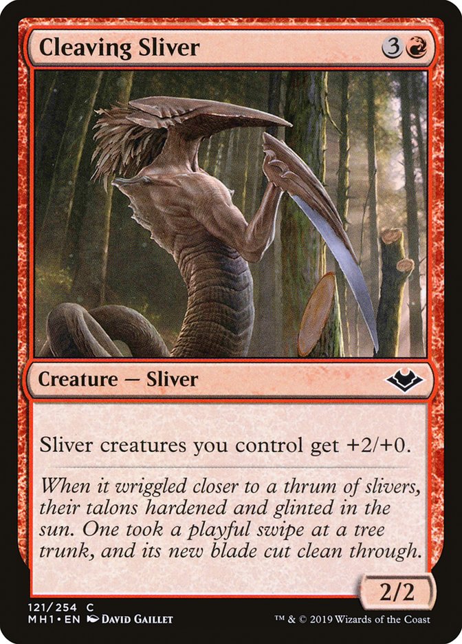 Cleaving Sliver [Modern Horizons] MTG Single Magic: The Gathering    | Red Claw Gaming