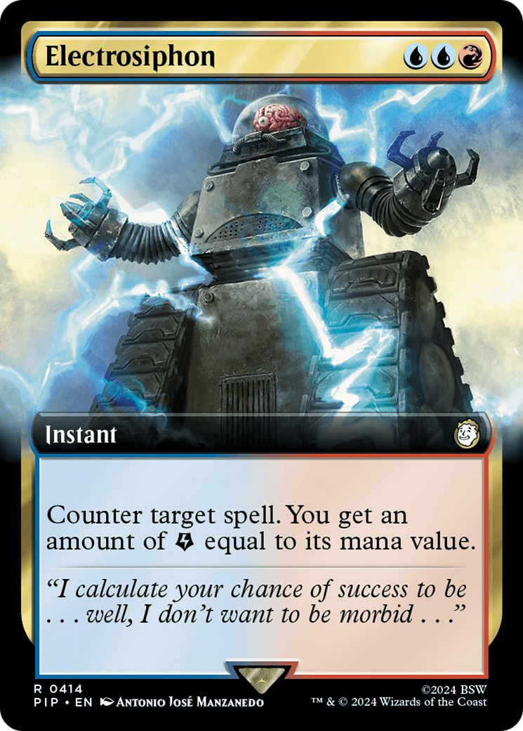 Electrosiphon (Extended Art) [Fallout] MTG Single Magic: The Gathering | Red Claw Gaming