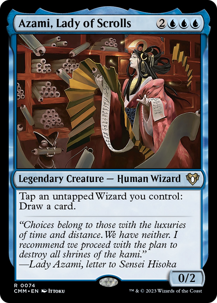 Azami, Lady of Scrolls [Commander Masters] MTG Single Magic: The Gathering | Red Claw Gaming