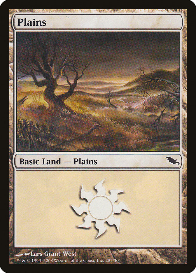 Plains (283) [Shadowmoor] MTG Single Magic: The Gathering | Red Claw Gaming