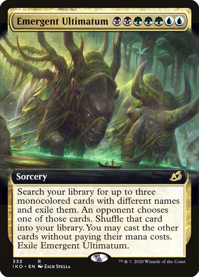 Emergent Ultimatum (Extended Art) [Ikoria: Lair of Behemoths] MTG Single Magic: The Gathering | Red Claw Gaming