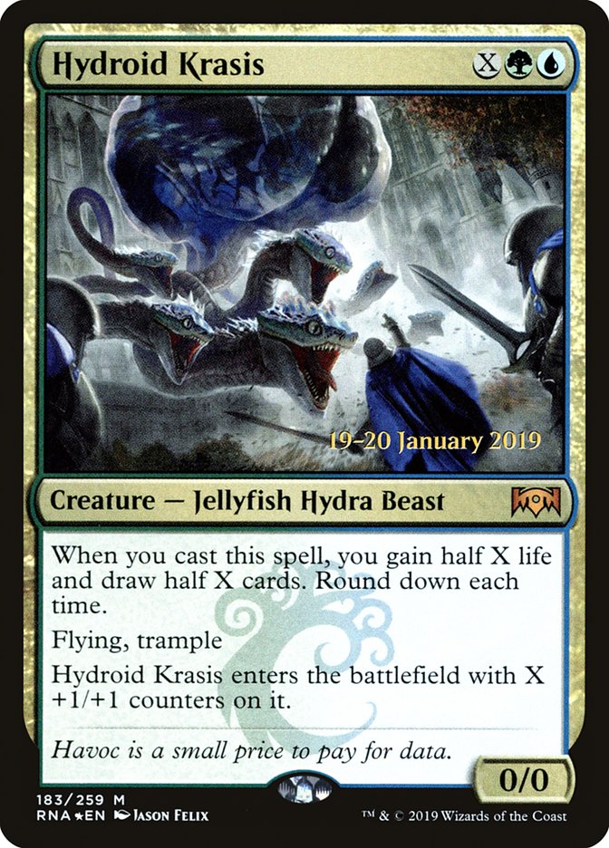 Hydroid Krasis [Ravnica Allegiance Prerelease Promos] MTG Single Magic: The Gathering | Red Claw Gaming