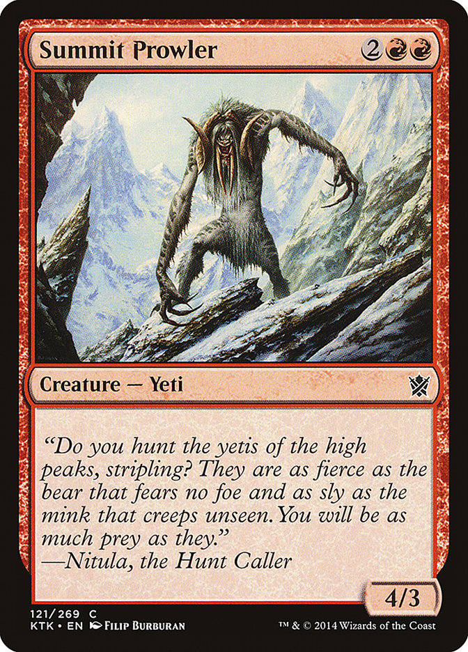 Summit Prowler [Khans of Tarkir] MTG Single Magic: The Gathering | Red Claw Gaming