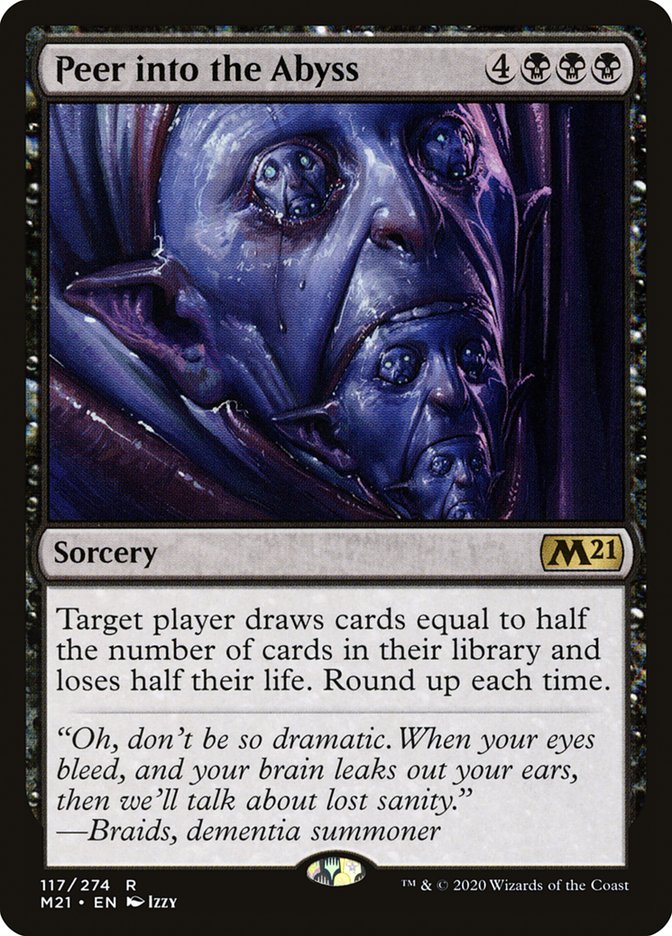 Peer into the Abyss [Core Set 2021] MTG Single Magic: The Gathering | Red Claw Gaming