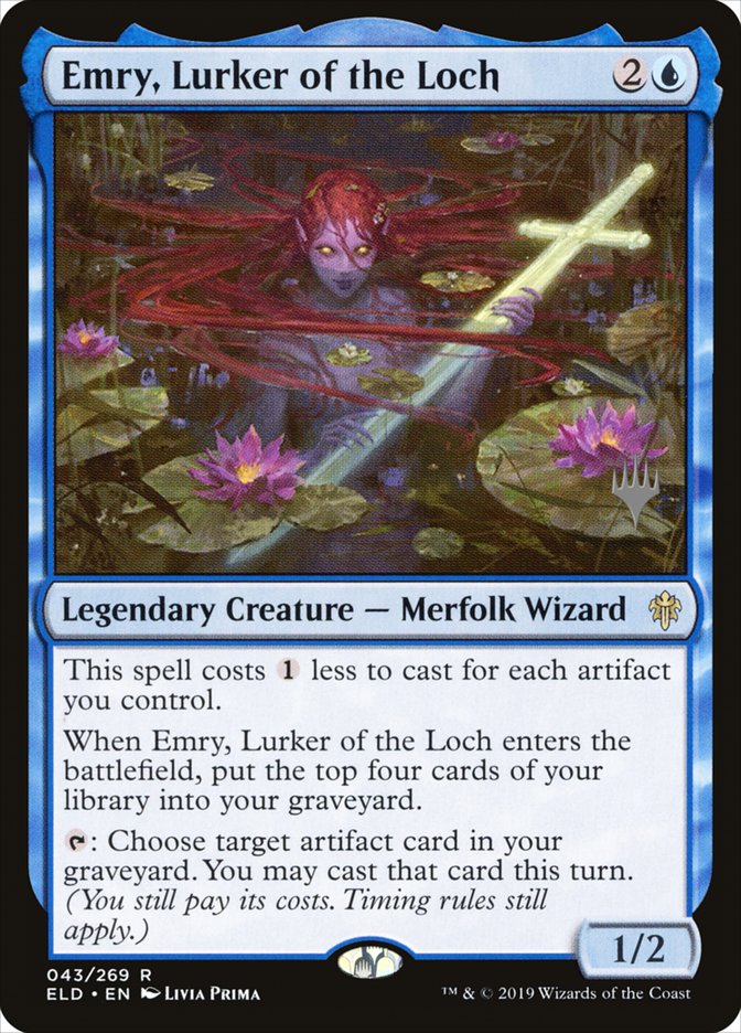 Emry, Lurker of the Loch (Promo Pack) [Throne of Eldraine Promos] MTG Single Magic: The Gathering | Red Claw Gaming