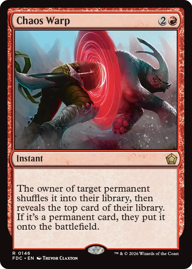 Chaos Warp [Foundations Commander] | Red Claw Gaming