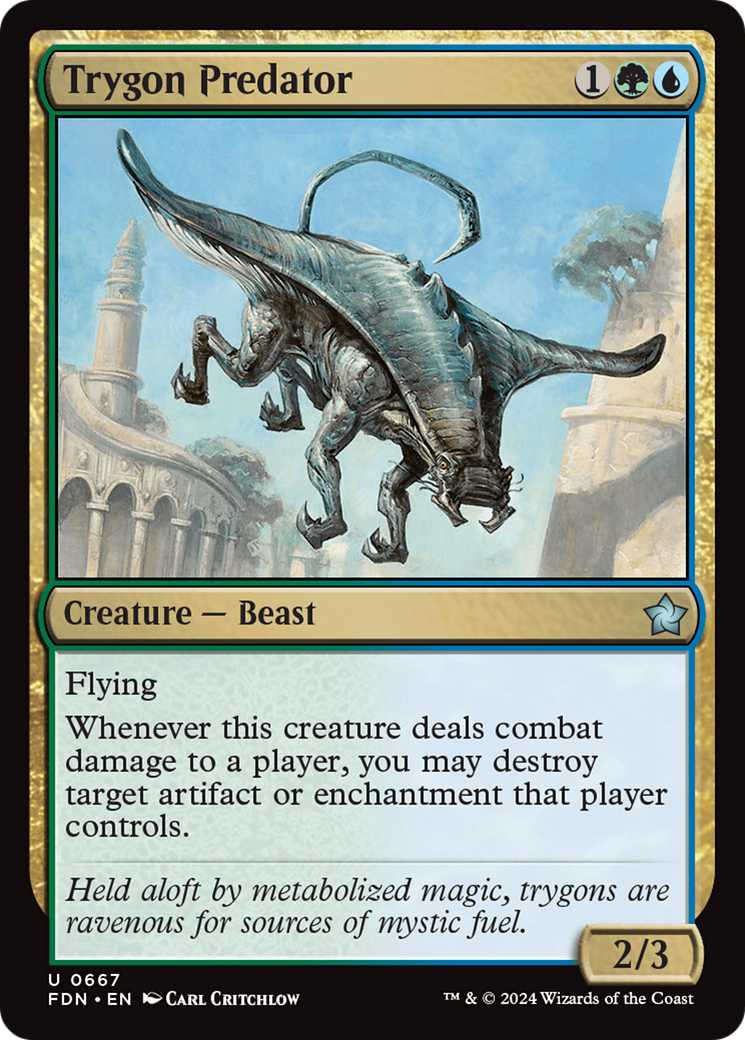 Trygon Predator [Foundations] MTG Single Magic: The Gathering | Red Claw Gaming
