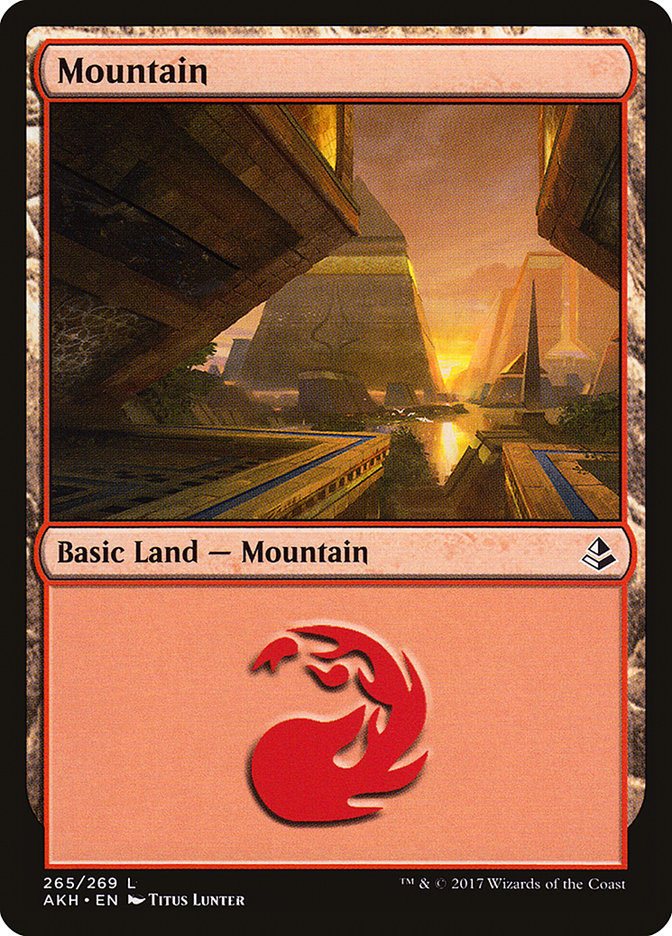 Mountain (265) [Amonkhet] MTG Single Magic: The Gathering | Red Claw Gaming