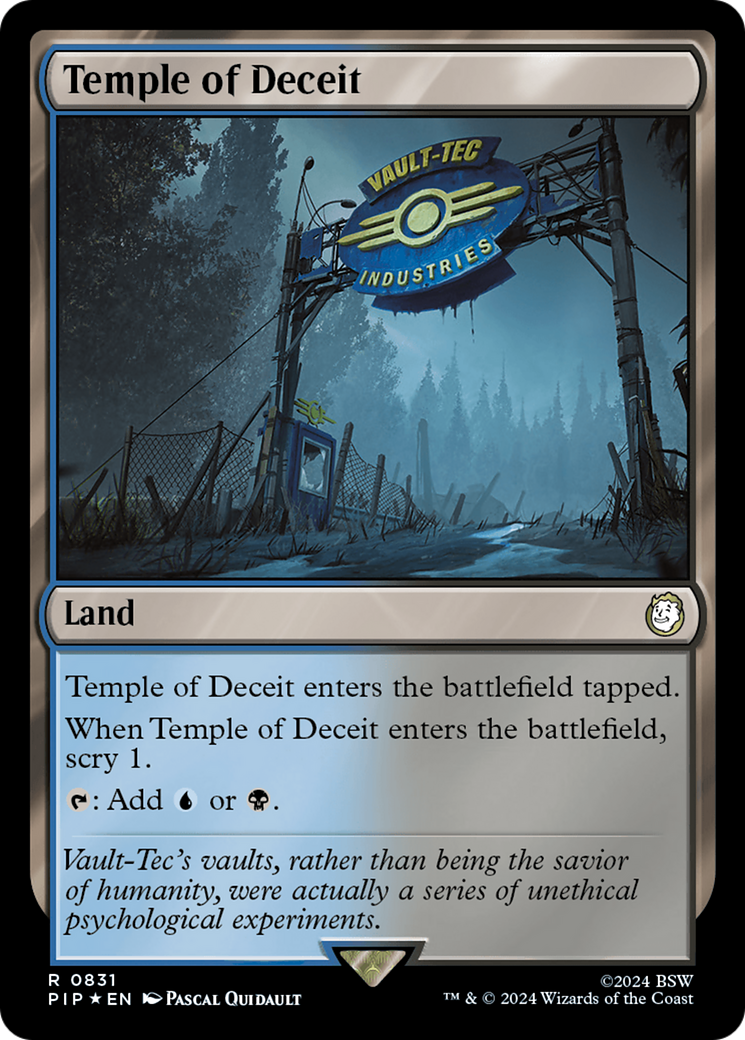 Temple of Deceit (Surge Foil) [Fallout] MTG Single Magic: The Gathering    | Red Claw Gaming