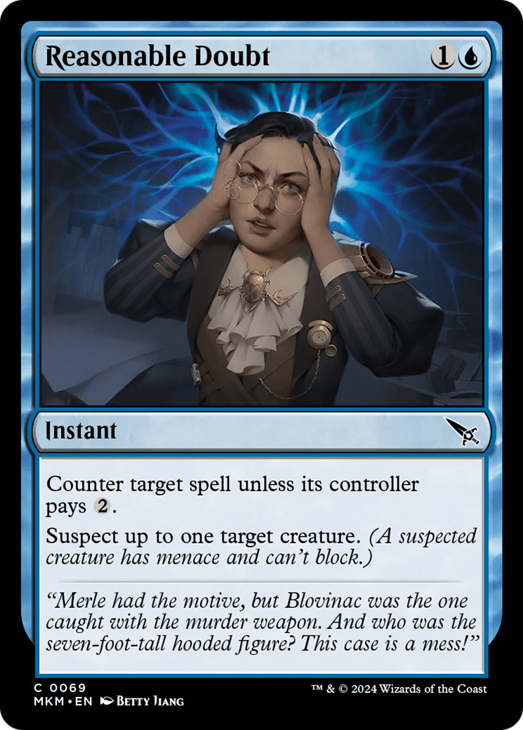 Reasonable Doubt [Murders at Karlov Manor] MTG Single Magic: The Gathering    | Red Claw Gaming