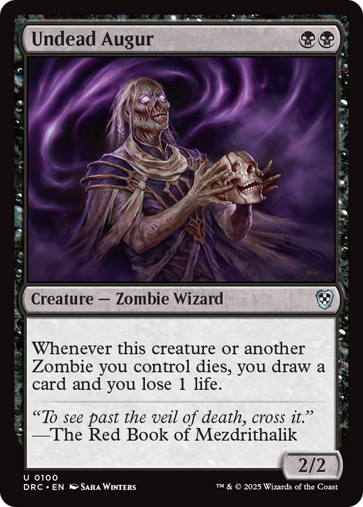 Undead Augur [Aetherdrift Commander] MTG Single Magic: The Gathering | Red Claw Gaming