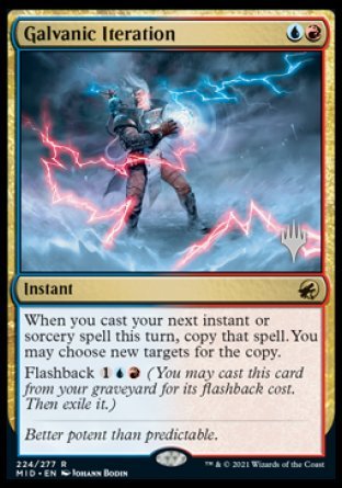 Galvanic Iteration (Promo Pack) [Innistrad: Midnight Hunt Promos] MTG Single Magic: The Gathering | Red Claw Gaming