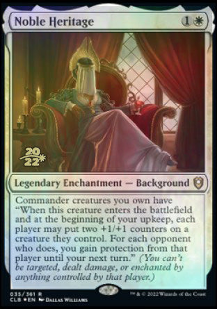 Noble Heritage [Commander Legends: Battle for Baldur's Gate Prerelease Promos] MTG Single Magic: The Gathering | Red Claw Gaming