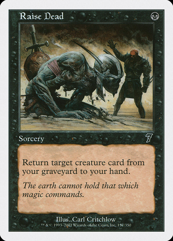 Raise Dead [Seventh Edition] MTG Single Magic: The Gathering | Red Claw Gaming