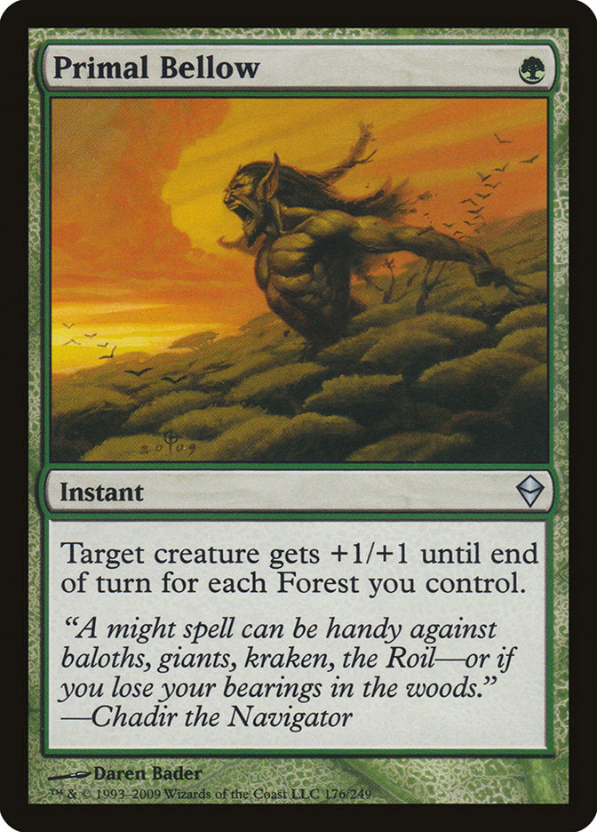 Primal Bellow [Zendikar] MTG Single Magic: The Gathering | Red Claw Gaming