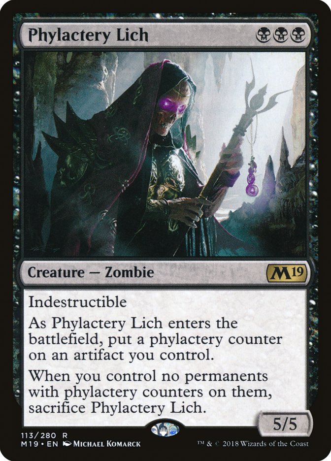 Phylactery Lich [Core Set 2019] MTG Single Magic: The Gathering | Red Claw Gaming