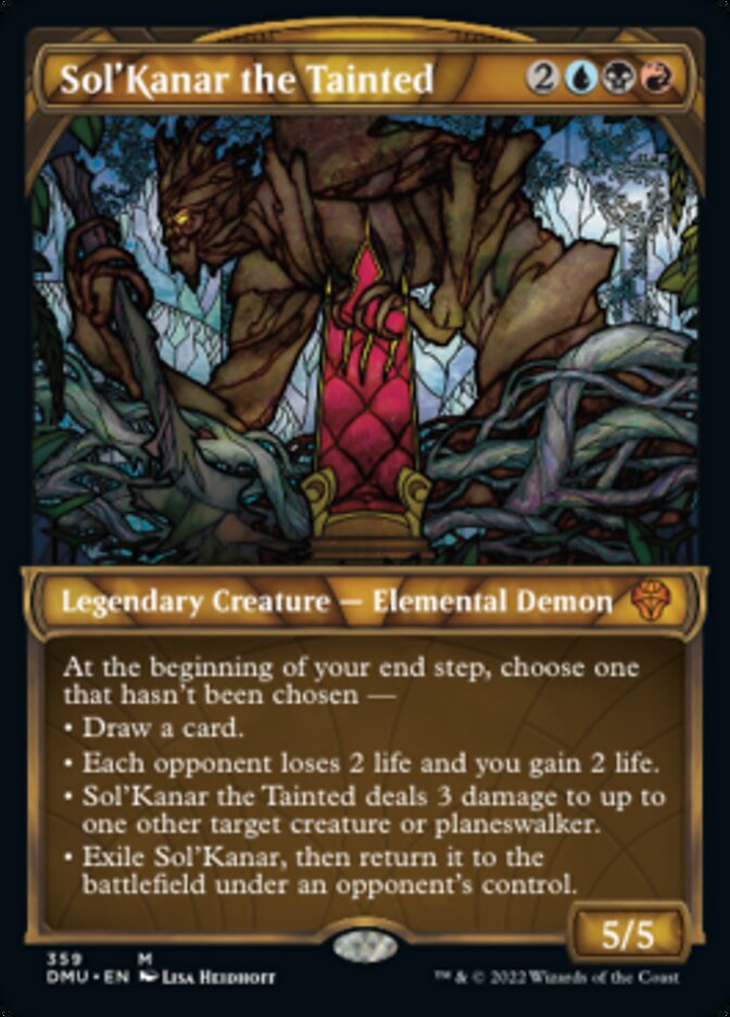 Sol'Kanar the Tainted (Showcase Textured) [Dominaria United] MTG Single Magic: The Gathering | Red Claw Gaming