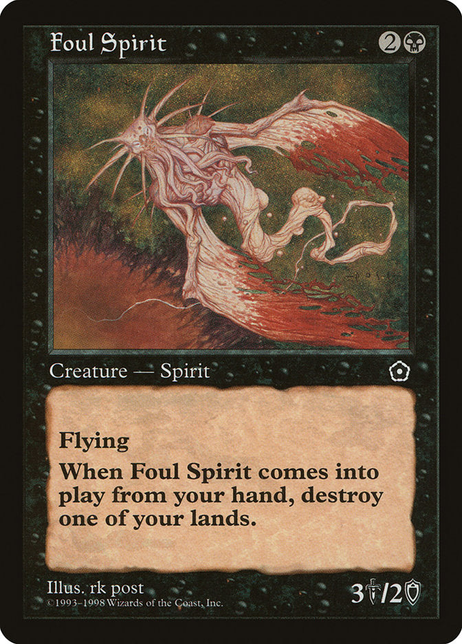 Foul Spirit [Portal Second Age] MTG Single Magic: The Gathering | Red Claw Gaming