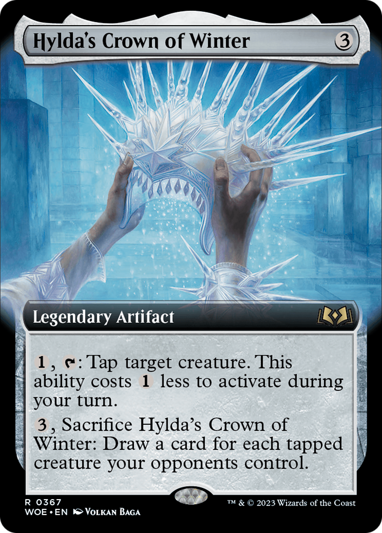 Hylda's Crown of Winter (Extended Art) [Wilds of Eldraine] MTG Single Magic: The Gathering    | Red Claw Gaming