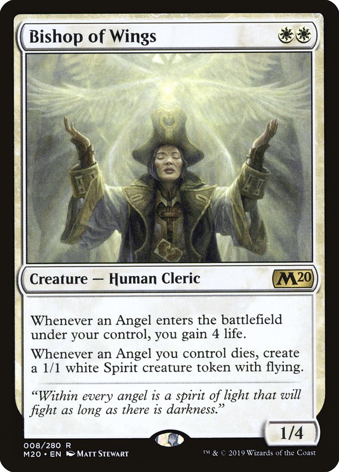 Bishop of Wings [Core Set 2020] MTG Single Magic: The Gathering | Red Claw Gaming