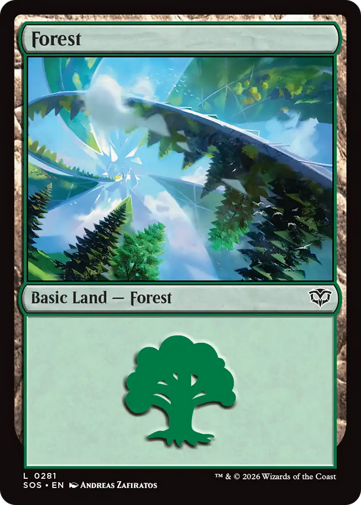 Forest (0281) [Secrets of Strixhaven] MTG Single Magic: The Gathering | Red Claw Gaming