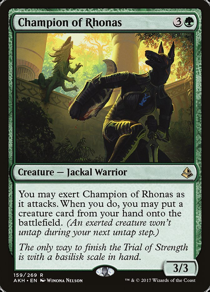 Champion of Rhonas [Amonkhet] MTG Single Magic: The Gathering | Red Claw Gaming